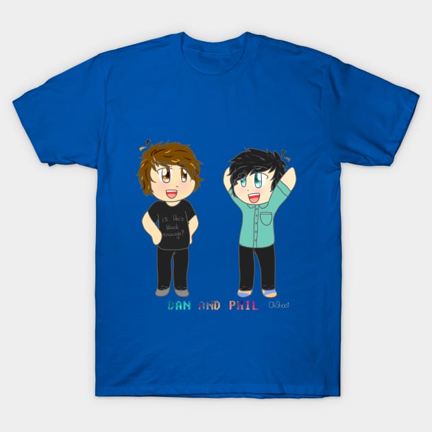 Chibi Dan and Phil T-Shirt by oh_shoot_arts